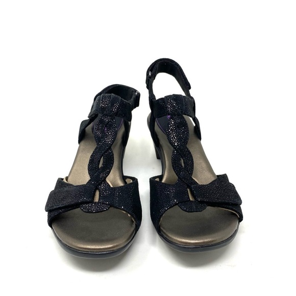 Aravon Medici T Strap Sandals Black - Picture 3 of 7